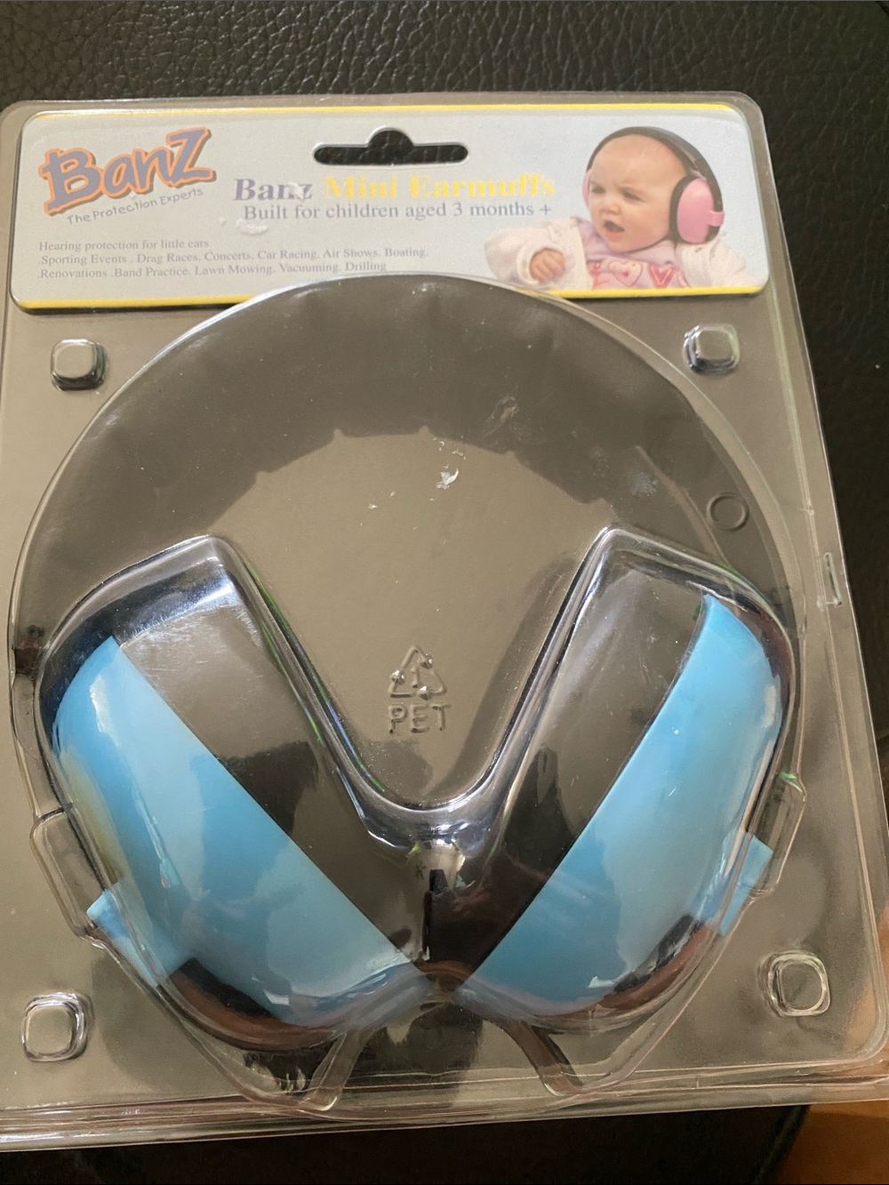 BaBy BanZ Kids Hearing Protectors in Blue and Black